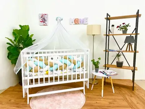Bebeconfor WHITE ELYEZA WITH MINT BUMPER ახალშობილის საწოლის კომპლექტი, 3 image