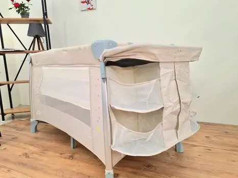 Cangaroo ISLEEP BEIGE ორ დონიანი საწოლ-მანეჟი, 4 image