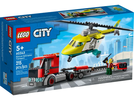 LEGO City 60343 Rescue Helicopter Transport, 2 image