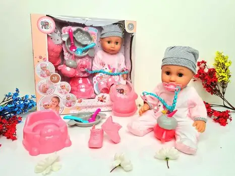 Moni Toys Doll 9592 სათამაშო თოჯინა აქსესუარებით, 2 image