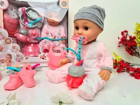 Moni Toys Doll 9592 სათამაშო თოჯინა აქსესუარებით, 3 image