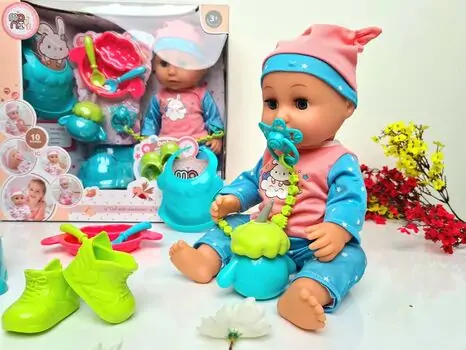 Moni Toys Doll 9591 სათამაშო თოჯინა აქსესუარებით, 3 image