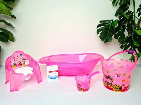 Bebekevi Bathtub set Pink სააბაზანოს კომპლექტი, 2 image
