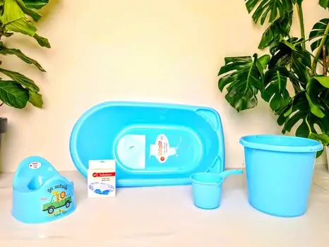 Bebekevi Bathtub set Blue სააბაზანოს კომპლექტი