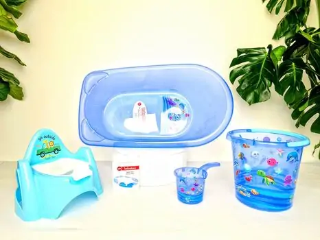 Bebekevi Bathtub set Blue სააბაზანოს კომპლექტი