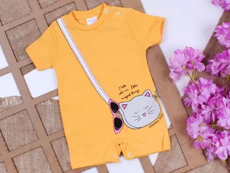 Bobix Romper Little Kitten Orange ჩვილის რომპერი, 3 image