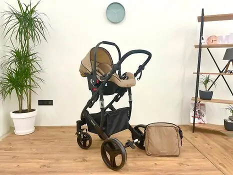 KikkaBoo Beloved Beige 3in1 ახალშობილის ეტლი, 3 image