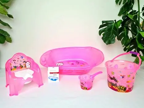 Bebekevi Bathtub set Pink სააბაზანოს კომპლექტი, 3 image