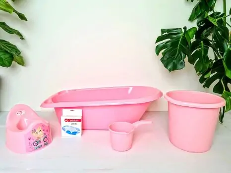 Bebekevi Bathtub set Pink სააბაზანოს კომპლექტი, 4 image