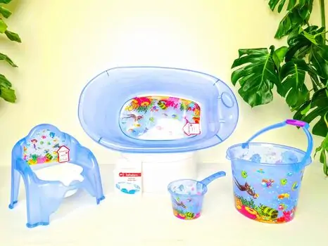 Bebekevi Bathtub set Blue სააბაზანოს კომპლექტი