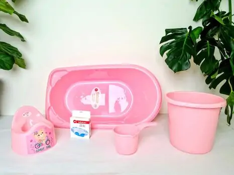 Bebekevi Bathtub set Pink სააბაზანოს კომპლექტი, 2 image