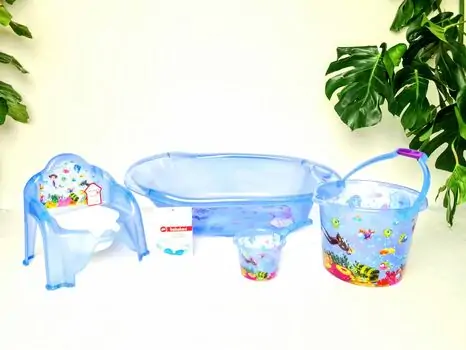 Bebekevi Bathtub set Blue სააბაზანოს კომპლექტი, 2 image