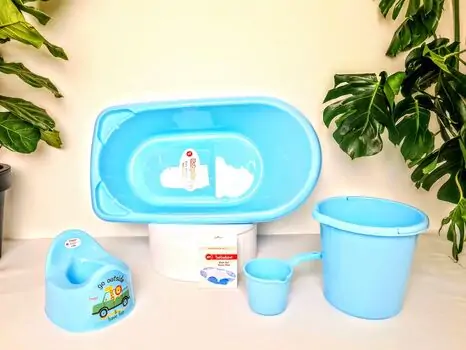 Bebekevi Bathtub set Blue სააბაზანოს კომპლექტი, 3 image