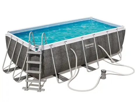 Bestway 56721 Power Steel Rectangular Pool Set With Cartridge Filter And Ladder კარკასული აუზი კარტრიჯული ფილტრით და კიბით, 5 image
