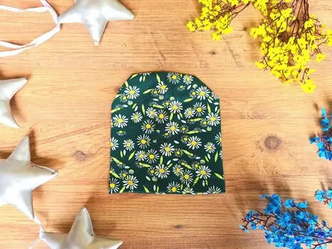 Bobix Baby Hats With Flower Print Green ახალშობილის ქუდი