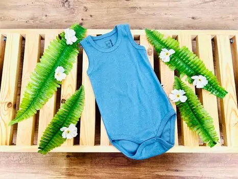Caramell Bodysuit Basic Blue ჩვილის ბოდე