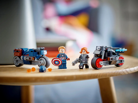 Lego Super Heroes 76260 Black Widow & Captain America Motorcycles, 8 image