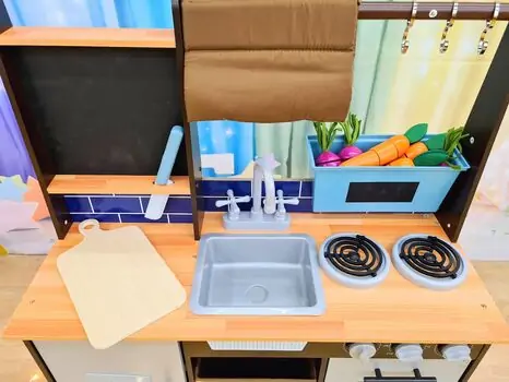 Moni Wooden kitchen Toskana - ხის სათამაშო სამზარეულო, 2 image
