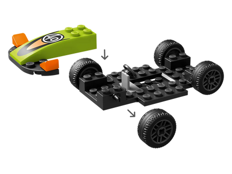 Lego City 60399 Green Race Car, 4 image