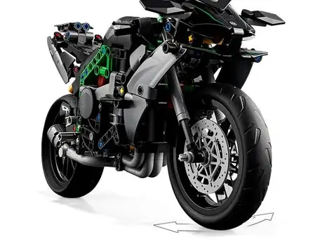 Lego Technic 42170 Kawasaki Ninja H2R Motorcycle, 4 image