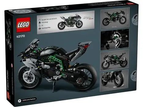 Lego Technic 42170 Kawasaki Ninja H2R Motorcycle, 5 image
