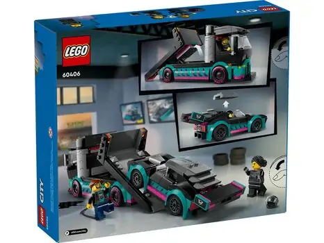 Lego City 60406 Race Car and Car Carrier Truck, 8 image