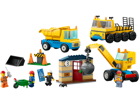Lego City 60391 Construction Trucks and Wrecking Ball Crane, 2 image