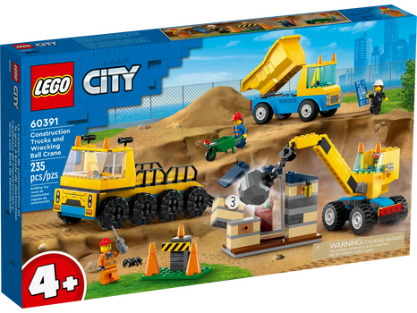 Lego City 60391 Construction Trucks and Wrecking Ball Crane, 3 image