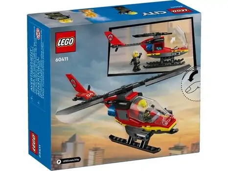 Lego City 60411 Fire Rescue Helicopter, 6 image