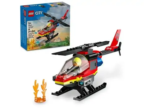 Lego City 60411 Fire Rescue Helicopter