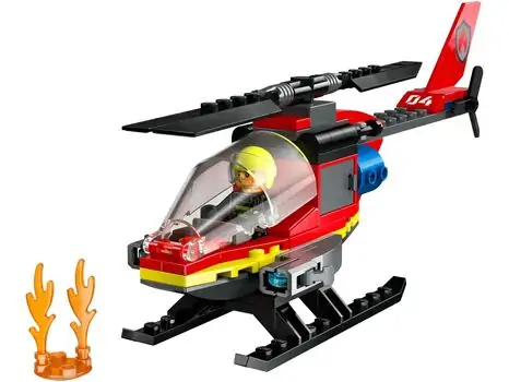 Lego City 60411 Fire Rescue Helicopter, 2 image