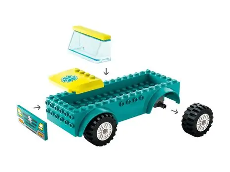 Lego City 60403 Emergency Ambulance and Snowboarder, 4 image