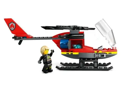 Lego City 60411 Fire Rescue Helicopter, 4 image
