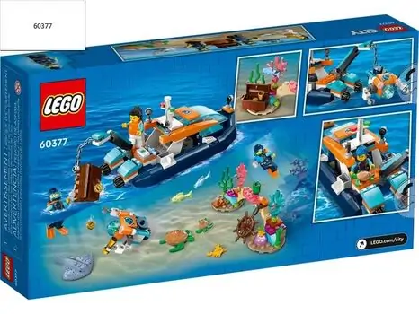 Lego City 60377 Explorer Diving Boat, 8 image