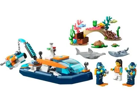 Lego City 60377 Explorer Diving Boat, 3 image