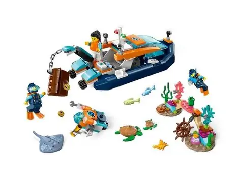 Lego City 60377 Explorer Diving Boat, 4 image