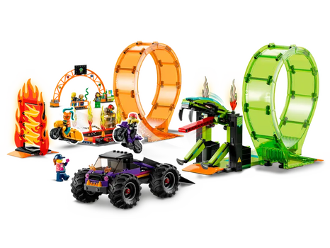 LEGO City 60339 Double Loop Stunt Arena, 4 image