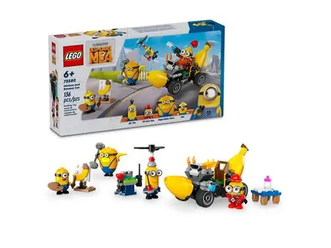 Lego Despicable Me 4 75580 Minions and Banana Car