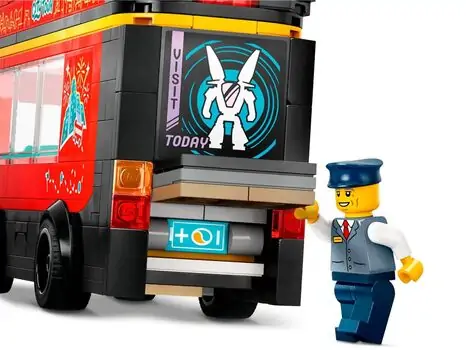 Lego City 60407 Red Double-Decker Sightseeing Bus, 5 image