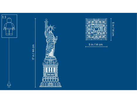 Lego Architecture 21042 Statue of Liberty, 5 image