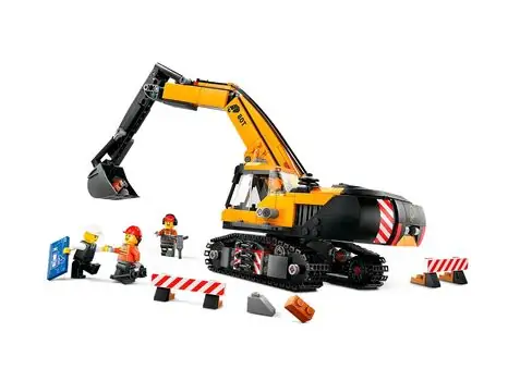 Lego City 60420 Yellow Construction Excavator, 3 image