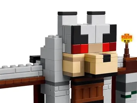 Lego Minecraft 21261 The Wolf Stronghold, 4 image