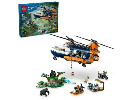 Lego City 60437 Jungle Explorer Helicopter at Base Camp