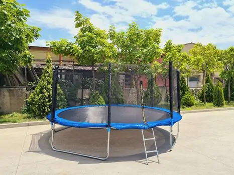 METAL & PLASTIC TRAMPOLINE 427cm  FT14  ბატუტი, 2 image
