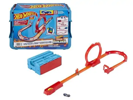 Hot Wheels Fire-themed Track Building Set საბავშვო სათამაშო ტრასა
