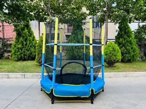 Metal & Plastic Trampoline 140cm 5FT Blue - ბატუტი