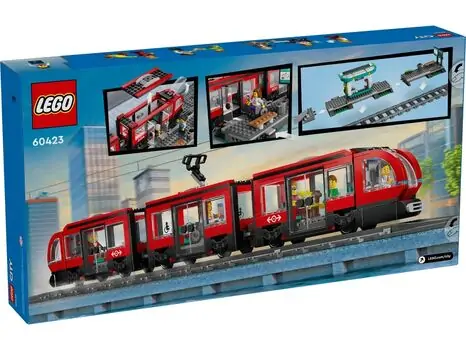 Lego City 60423 Downtown Streetcar and Station, 8 image