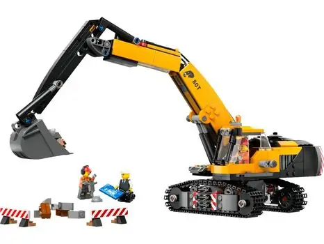 Lego City 60420 Yellow Construction Excavator, 2 image