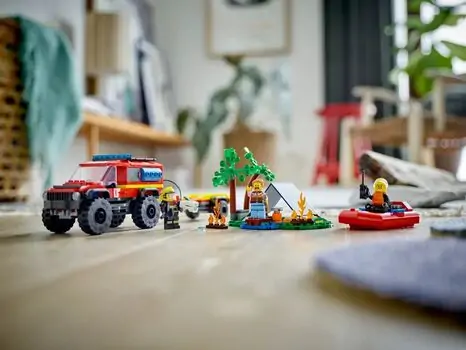 Lego City 60412 4x4 Fire Truck with Rescue Boat, 9 image