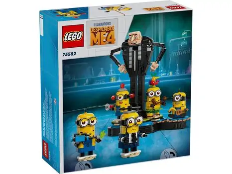 Lego Despicable Me 4 75582 Brick-Built Gru and Minions, 4 image